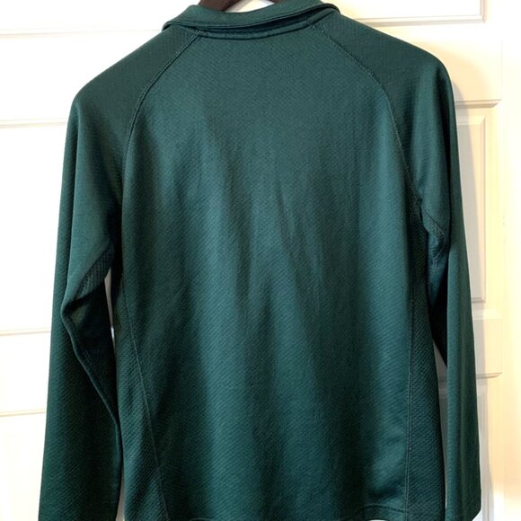 Michigan State Shirt Women's Lg Nike Dri Fit 1/4 Zip Embroidered Logo & Swoosh - Picture 2 of 7